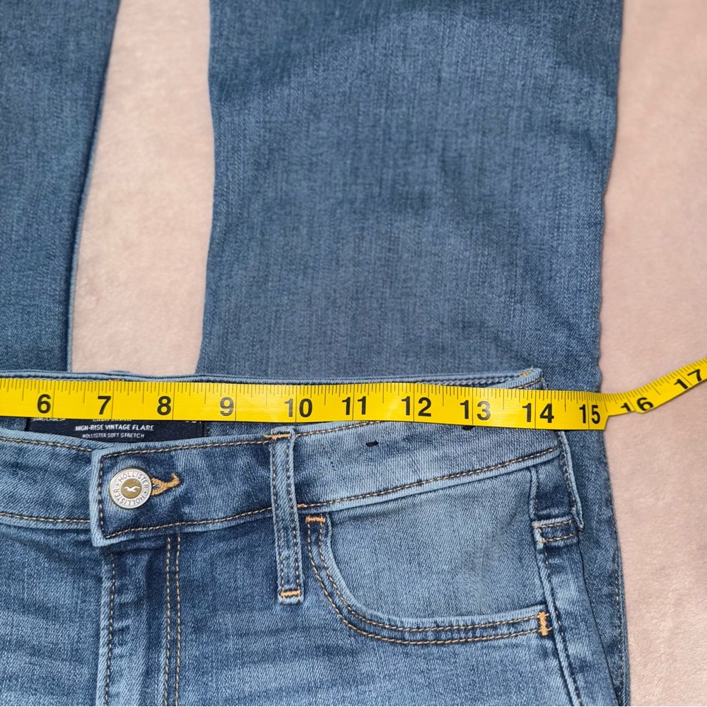 Hollister high rise vintage flare distressed Jean size 28/L31 - Picture 9 of 13